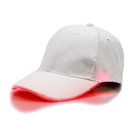 Sombrero de fiesta de club de hip-hop personalizado de alta calidad para gorras de béisbol en blanco liso con luces Led