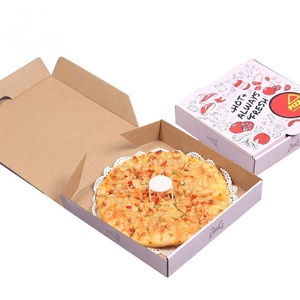 custom cheap pizza packaging box food grade craft wholesale pizza dough box with logo