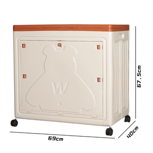 Hộp đựng đồ chơi nhựa PP hình chữ nhật ShenYu 70 inch, gấp gọn được, đúc khuôn, linh hoạt, dành cho trẻ em, bánh xe đa năng, dung tích 35L - Product Image 6