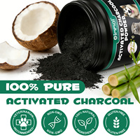 Oimmal 120g Compléments Alimentaires pour Animaux de Compagnie Charbon Actif Naturel de Qualité Alimentaire en Poudre pour Chiens et Chats Soutien Digestif Contre les Intoxications