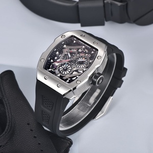 Montre de luxe pour homme PAGANI DESIGN YS012, design sportif, aiguille des secondes fluide, étanche, verre saphir, forme tonneau, Orologio - Product Image 5