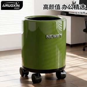 Newft Portable Cylindrical Trash Can <b>Large</b> Capacity Indoor Use Home Bedroom Bathroom - Product Image 4