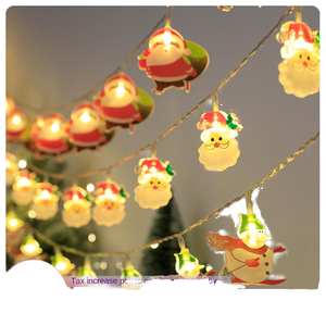 LED Santa Claus Sleigh Snowman ánh sáng chuỗi Cross-Border IP68 nhựa cây giáng sinh trang trí Đảng kỳ nghỉ flash ánh sáng Quà Tặng - Product Image 1