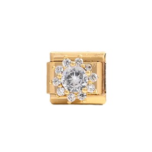 Ensemble de bracelets à breloques tendance en alliage de zinc, cristaux et strass, bijoux modulaires DIY, cadeau pour femme, forme de cœur - Product Image 5