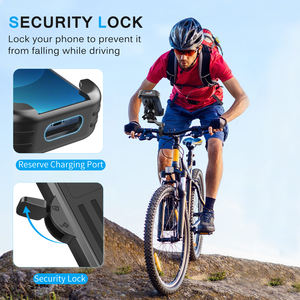 Soporte <span class=keywords><strong>para</strong></span> Teléfono de Motocicleta con Clip de Desmontaje Rápido, Resistente a Impactos y al Agua, <span class=keywords><strong>para</strong></span> Bicicletas, Bicicletas Eléctricas y Motocicletas de 4-7 Pulgadas, con Ajuste Completo - Product Image 2