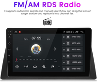 Écrans autoradio Android universels EYEWA 9 pouces 2+32g/4+64g pour appuie-tête de voiture avec navigation GPS FM Carplay et Android Auto