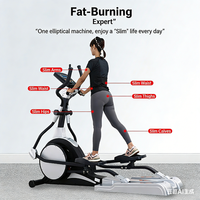 Appareil de fitness commercial, cross-trainer, elliptique, machine de rééducation intérieure, stepper domestique, résistance magnétique, capacité de 160 kg