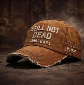 Cappellini da Baseball 'Still Not Dead' Regolabili, Stile Vintage 'Hard to Kill', Cappello Ricamato 'I Ain't Dead Yet' per Uomini e Donne - Product Image 2