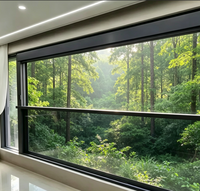 Fenêtre électrique intelligente à levage automatique pour balcon de villa, insonorisée, à grande vue, avec système de levage et de descente électrique