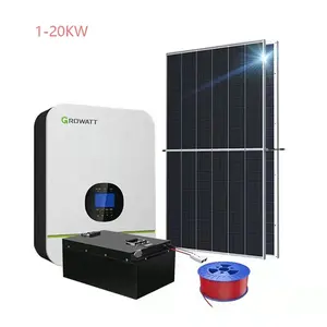 50 Kw 100 Kw 태양열 시스템 배터리 저장 하이브리드 PV 그리드 태양 광 발전 태양 전지 패널 홈 시스템 가격