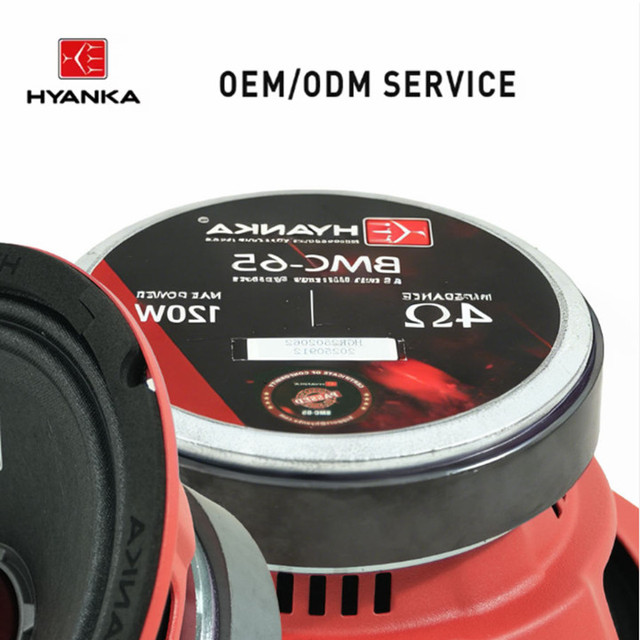 HYANKA BMC-65-R 6.5" 2-Way Iron Midrange Speaker 160W 12V Universal Fitment Car Audio Retrofit/Upgrade