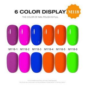 AILANUO, 6 colores, lámpara Uv/LED, esmalte de uñas en Gel, suministros profesionales para uñas, logotipo privado, juego de esmalte de Gel de larga duración - Product Image 2