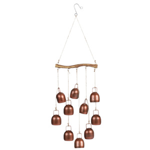 Campana Vintage in Metallo per <span class=keywords><strong>Giardino</strong></span>, Vento, Natale, Decorazione Esterna per la Casa con Corda per Borghi e Cortili - Product Image 1
