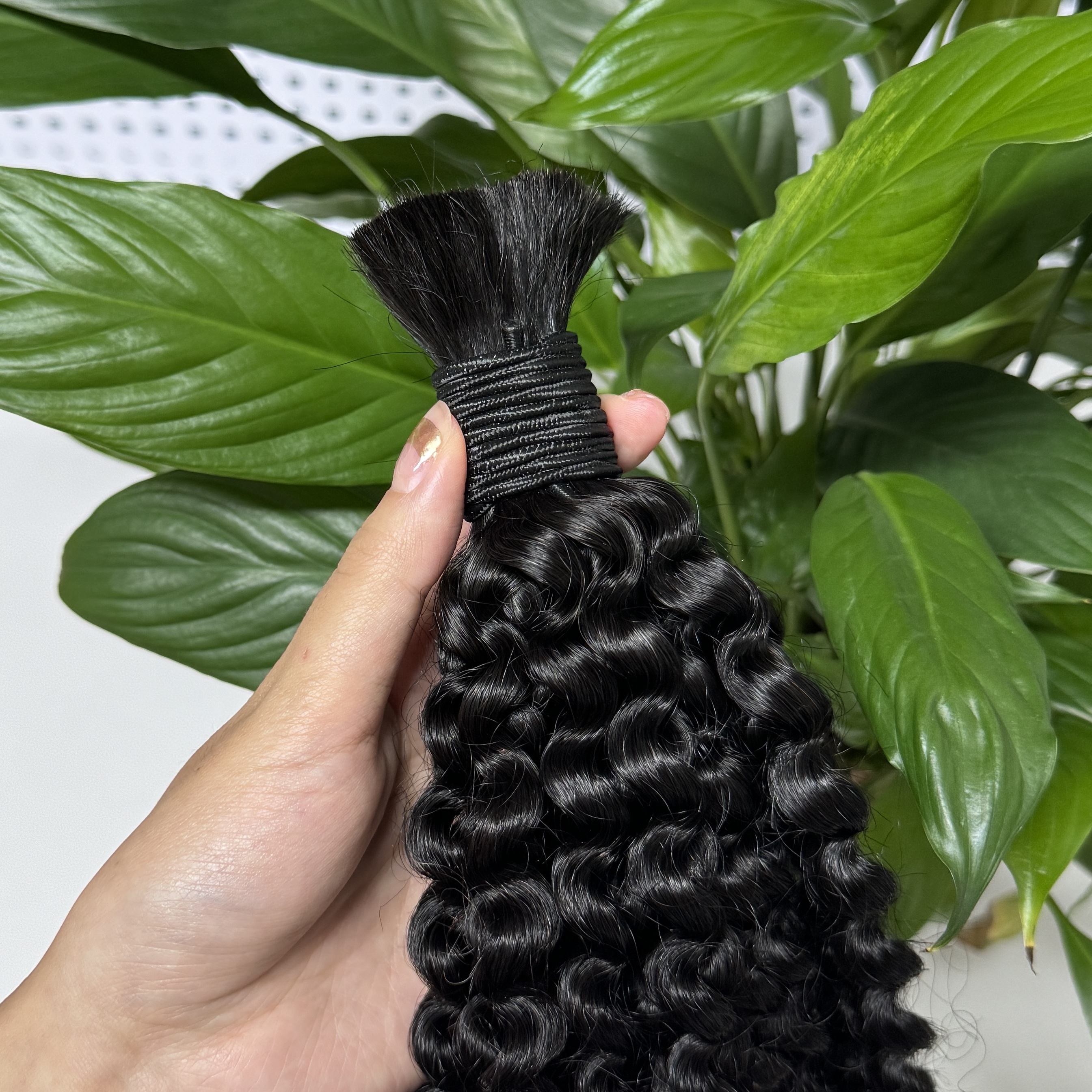 Vast Hair Workshop Craft Detail 2 for KAMA 100% Human Hair Extensions Curly Boho Braids Bulk Human Hair Bundles for Black Women
