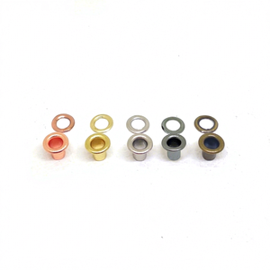 MING KEE <b>METAL</b> 8mm <b>Metal</b> Eyelet For Garment Handbag <b>Wallet</b> Shoes DIY Use 8mm <b>Metal</b> Yellow Brass Little Small Eyelet - Product Image 1