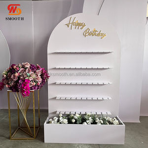 SMOOTH Wedding Birthday Party Reception Decorative White PVC Acrylic <b>Champagne</b> Wall With Flower <b>Box</b> - Product Image 4