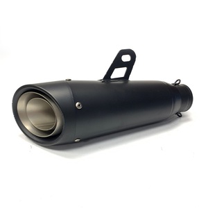Silenciador de tubo de escape de cola modelo CNC de acero inoxidable totalmente adaptable silenciador de escape de motocicleta modificado - Product Image 2
