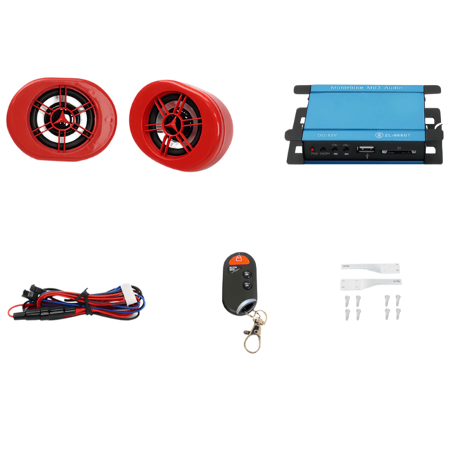 Modern Design Motorcycle Waterproof Audio Amplifier Motorcycle Accessories Electric Bike Mp3 Player