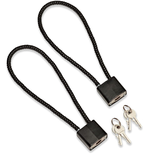 Cadenas à câble 15 ''390mm bon marché longue manille rouge/noir Anti-coupure Anti-<span class=keywords><strong>feu</strong></span> Gun Lock - Product Image 1