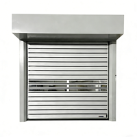 Porte de garage résidentielle moderne en alliage d'aluminium, porte à enroulement, télécommande électrique, silencieuse, antivol