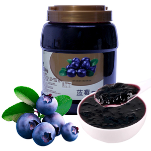 Custom Label 3kg Blueberry Fruit Jam Concentrate Halal Box Ready to Eat Syrup <b>Additives</b> Various Uses - Product Image 2