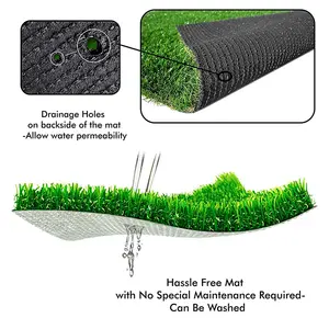 Tappeto erboso sintetico dell'erba artificiale di calcio di alta qualità per il prato del rotolo del tappeto dell'erba di calcio per il giardino