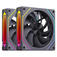 Ventilateur de boîtier PC SNOWMAN GK120-6PIN-BK 120mm noir ARGB fixe 1200 tr/min 6 broches à roulement hydraulique 12V DC uniquement Vente en gros en vrac