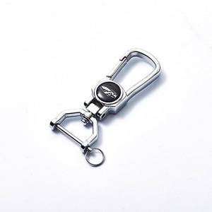 <b>Car</b> Keychain Zinc Alloy Chrome Plated Metal <b>Key</b> <b>Ring</b> For Men A3973 - Product Image 3