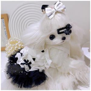 Gros mignon été minuscule Xxs Yorkshire nœud papillon fille chien vêtements rayé chien robe chemise pour animaux de compagnie grand simplement <span class=keywords><strong>elle</strong></span> chien vêtements - Product Image 5