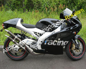 Motocicleta apropiado para <span class=keywords><strong>Aprilia</strong></span> Racing moto capucha RS250 1998, 1999, 2000, 2001, 2002 <span class=keywords><strong>RS</strong></span> <span class=keywords><strong>250</strong></span> 98 99 00 01 02 brillo negro <span class=keywords><strong>carenado</strong></span> - Product Image 1