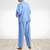 Nouveauté spéciale printemps automne femmes 100% coton popeline ensemble de vêtements de nuit 3/4 manches pyjamas dames lin 2 pièces pyjama ensemble