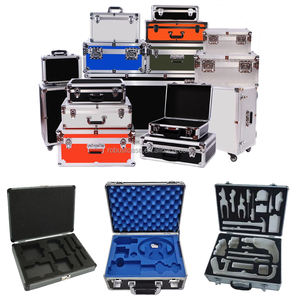 Mousse colorée pour étui de rangement de montre mallette en métal en aluminium pour étui de rangement de montres pour hommes ou dames à 18 fentes - Product Image 3