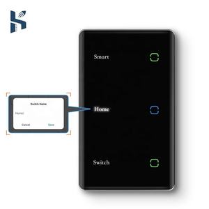 Nieuwe Led Display Intelligente Touch Switch Diy Naam Tuya Smart Life App <span class=keywords><strong>Control</strong></span> Light Schakelaar Bidirectionele Ons Standaard <span class=keywords><strong>Zigbee</strong></span> 3.0 - Product Image 1