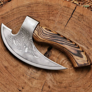 Professional <b>Pizza</b> Axe Cutter <b>Tool</b> Sharp Stainless Steel Food Service Use Handmade Stainless Steel <b>Pizza</b> Cutter Axe - Product Image 2