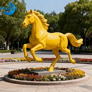 Estatua de Bronce de Mustangs a Tamaño Real, Escultura de Caballo Salvaje, Gran Arte de Jardín, Decoración de Jardín Exterior Fundida en Bronce - Product Image 5