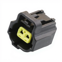 Connecteur de câble de capteur de température d'eau automobile noir à 2 broches avec fils, contact en laiton, boîtier en nylon