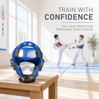 Casque en mousse trempée Woosung, équipement de protection essentiel pour les arts martiaux, pour le taekwondo