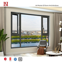 Système d'aluminium de pont cassé personnalisé de marque supérieure fenêtres à battants de balcon ouverture extérieure fenêtre en verre d'étanchéité en alliage d'aluminium