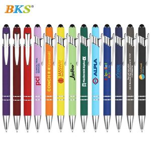 Bolígrafos Personalizados de 16 Colores con Acabado de Goma Suave y Logotipo Personalizado - Product Image 3