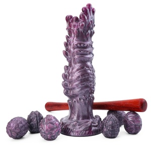 เครื่องกระตุ้นทวารหนักและช่องคลอดรุ่น N-MR5308 Zerg Tentacles พร้อมไข่เอเลี่ยน 6 ฟอง แบบกดด้วยมือ ทำจากซิลิโคนแบบกลวง สำหรับผู้ใหญ่เล่น BDSM - Product Image 1