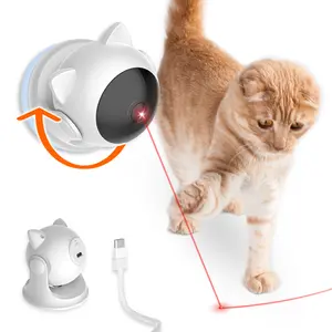 Teaser Cat Laser Toy Interactive Kitten Automatic Smart Game attivo per gatti ricarica USB Pet Indoor - Product Image 1