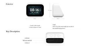 Nouveau haut-parleur à écran tactile Xiao mi Mijia Ai, <span class=keywords><strong>réveil</strong></span> numérique, connexion intelligente Wifi et sonnette visuelle, haut-parleur <span class=keywords><strong>Xiaomi</strong></span> - Product Image 3