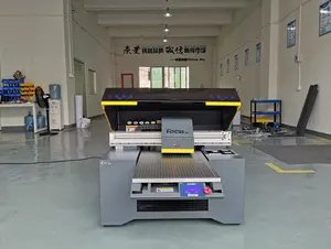 초점 A2 6090 다기능 UV 평판 프린터 DTF 전송 필름 스티커 인쇄 기계 광택