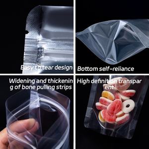 Sachets de céréales et de fruits secs de plusieurs tailles, de qualité alimentaire, étanches à l'humidité, scellés en plastique PE avec fermeture éclair transparente pour le <span class=keywords><strong>lait</strong></span> - Product Image 2