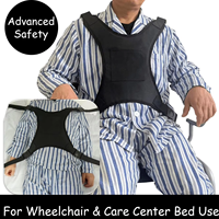 Ceintures de sécurité pour fauteuil roulant de grande taille offrant un harnais de fauteuil roulant confortable et des contraintes de gilet pour les patients atteints de démence pour adultes