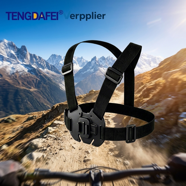 FPV POV Camera Chest Mount Harness Adjustable Nylon Lightweight Vest Strap for Insta360 for Action Phone Vlog