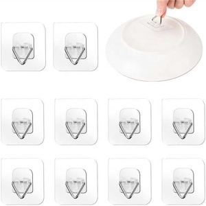 Supports muraux adhésifs modernes en plastique de 57 mm pour assiettes, supports verticaux pour affichage, crochets décoratifs pour photos et assiettes murales - Product Image 1