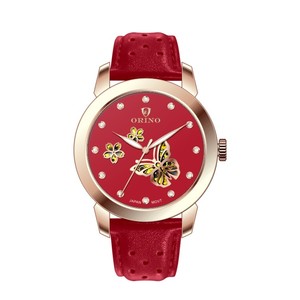 ORINO Orologio Automatico Meccanico da <span class=keywords><strong>Donna</strong></span> con Scheletro a Farfalla Miyota Modello 3376L in Acciaio Inossidabile con Vetro Zaffiro 5BAR - Product Image 1