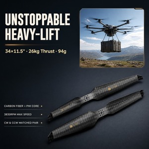 Hélice de Fibra de Carbono T-motor HEP-L 34x11.5 de 34 Pulgadas para Multirrotor de Carga Pesada UAV 1500-2200 RPM - Product Image 4