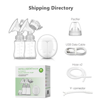 Venta directa de fábrica doble succión eléctrica para extractor de leche sin BPA botella extractor de leche masaje mamás ayudante alimentador de bebé